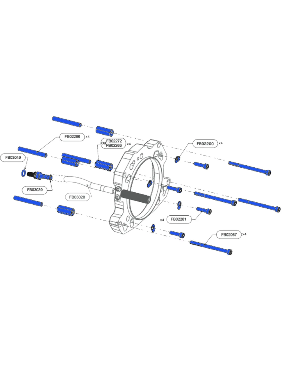 Sea Doo Bolt Kit | Standard FB03KAF01 — Aquafly